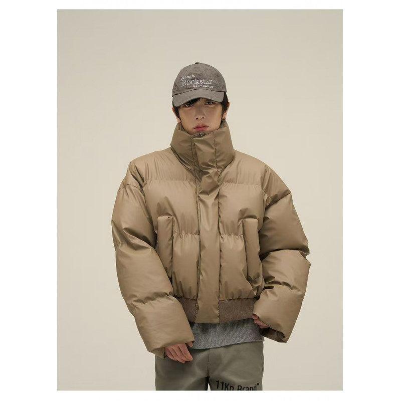 Turtleneck Zip-Up Puffer Jacket Product Image