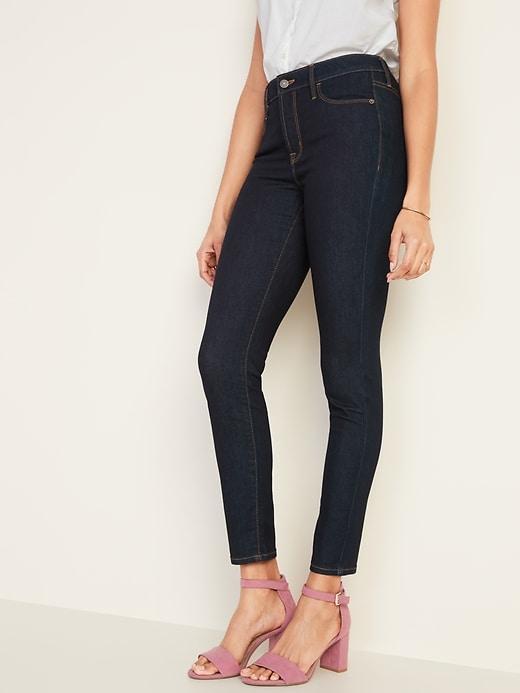 High-Waisted Rockstar Super Skinny Jeans Product Image