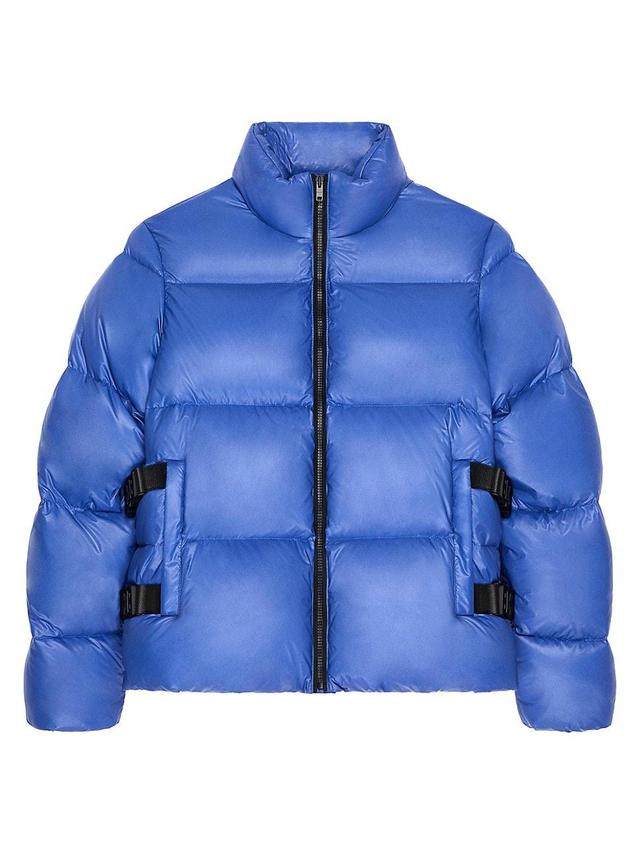 Mens Puffer Jacket with Buckles Product Image