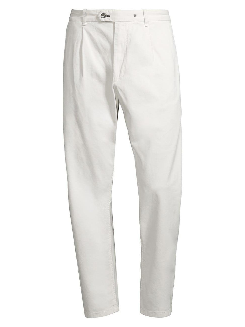 rag & bone Cotton Blend Classic Fit Pleated Chino Pants Product Image