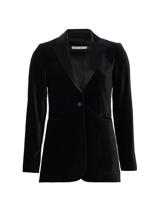 Womens Breann Velvet Jacket Product Image