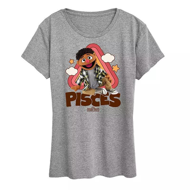 Womens Sesame Street Pisces Tamir Graphic Tee Product Image