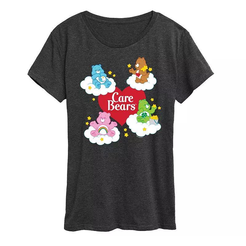 Womens Care Bears Heart And Bear Logo Graphic Tee Product Image