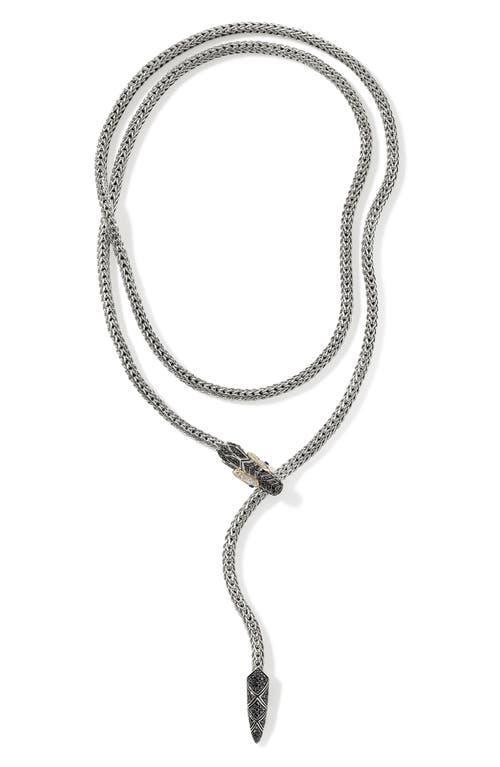 Womens Naga Heritage Sterling Silver, 14K Yellow Gold & Multi-Gemstone Lariat Necklace Product Image