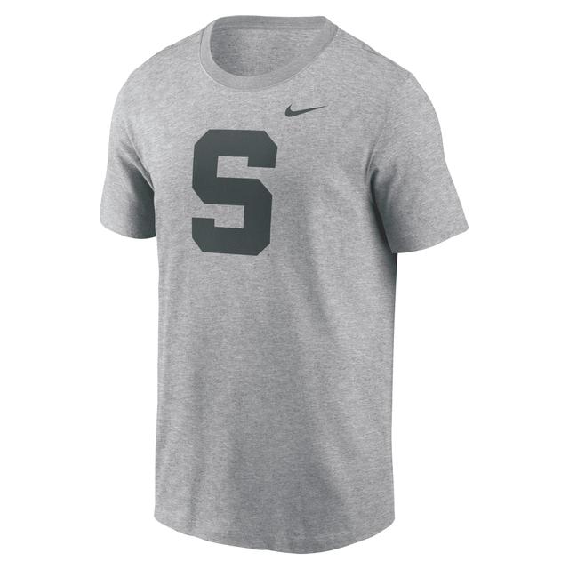 Mens Nike Heather Gray Michigan State Spartans Primetime Evergreen Alternate Logo T-Shirt Product Image