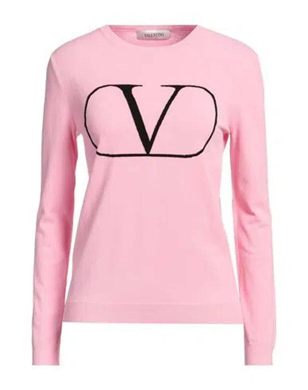 VALENTINO Garavani Woman Sweater Pink Size 8 Viscose, Polyester Product Image