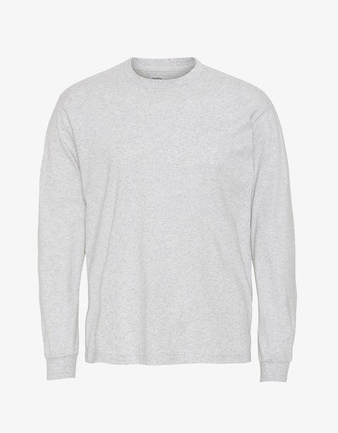 Oversized Organic LS T-shirt - Snow Melange Product Image