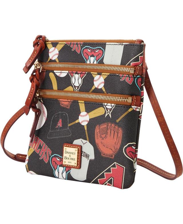 Womens Dooney & Bourke Arizona Diamondbacks Game Day Triple Zip Crossbody Purse Product Image