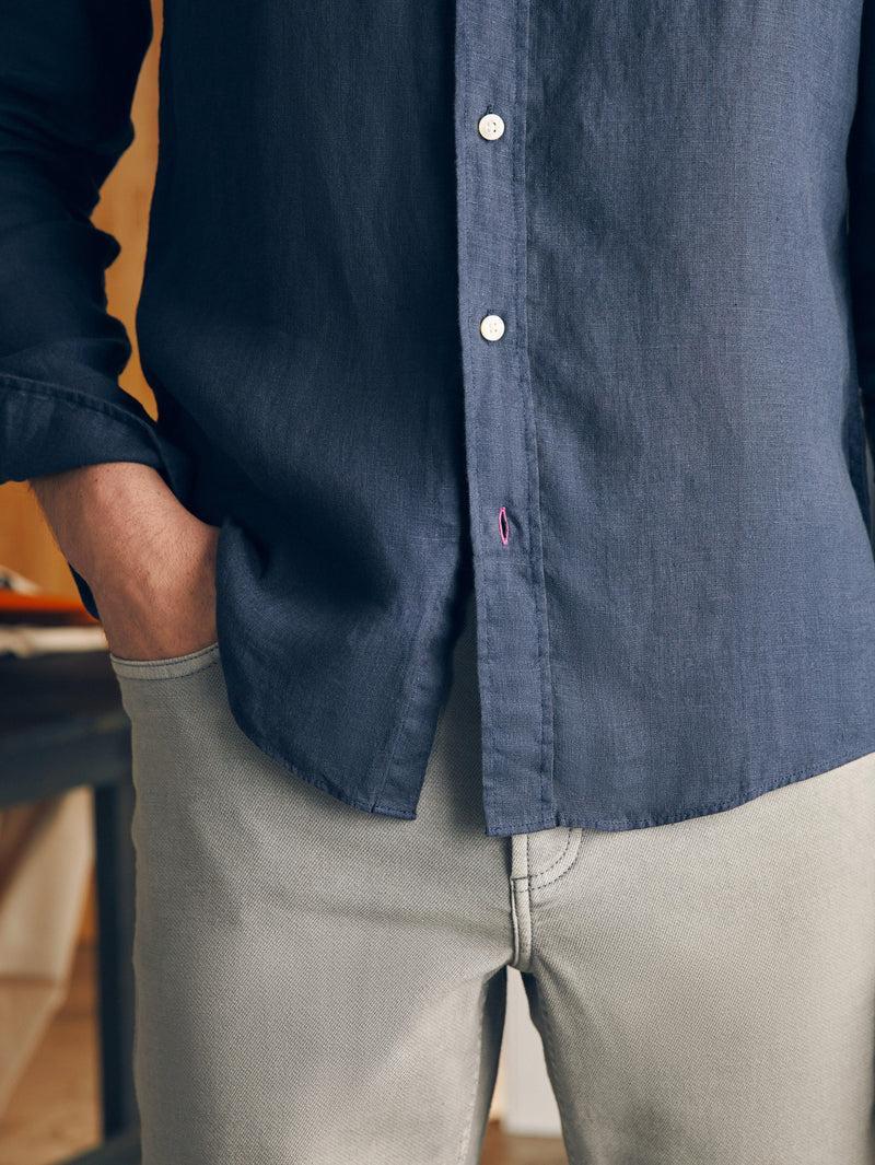 Laguna Linen Shirt - Storm Navy Product Image