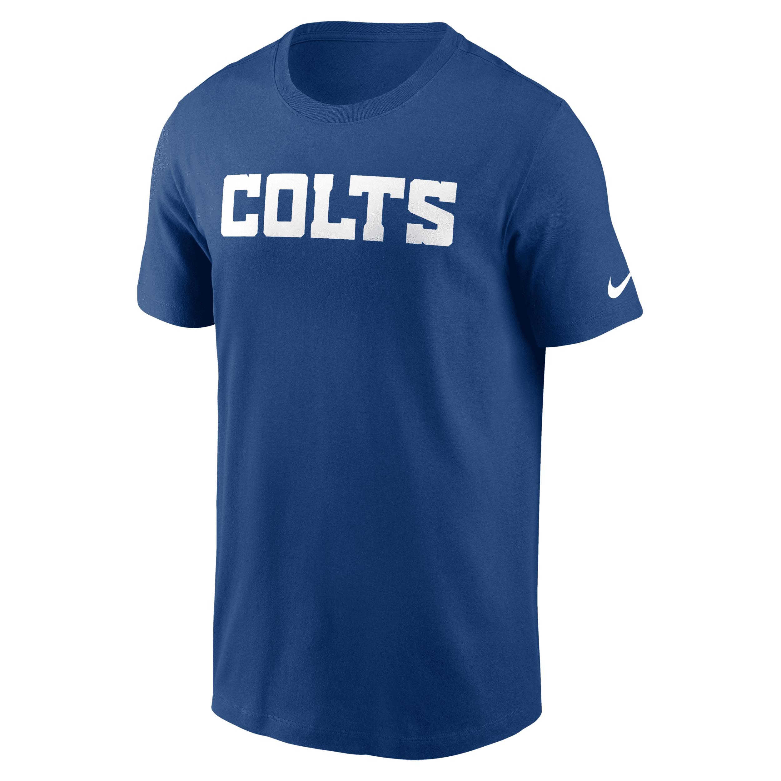 Indianapolis Colts Primetime Wordmark Essential Nike Men's NFL T-Shirt Product Image