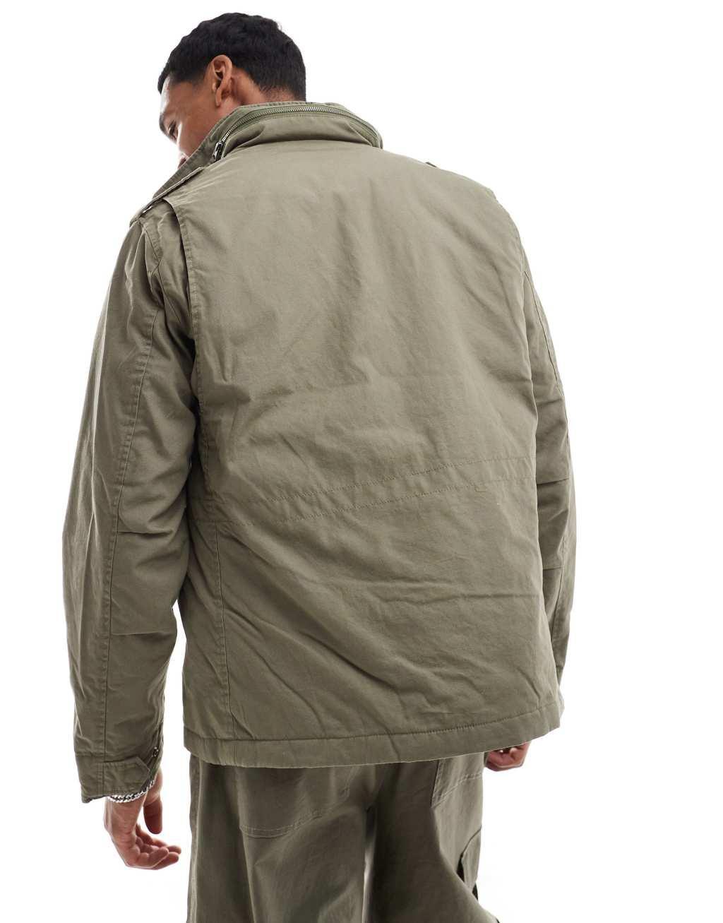 Scalpers military jacket in khaki  Product Image