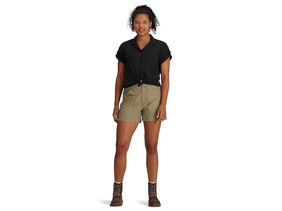 Royal Robbins Spotless Evolution Meadow Short Sleeve (Jet ) Women's Clothing Product Image