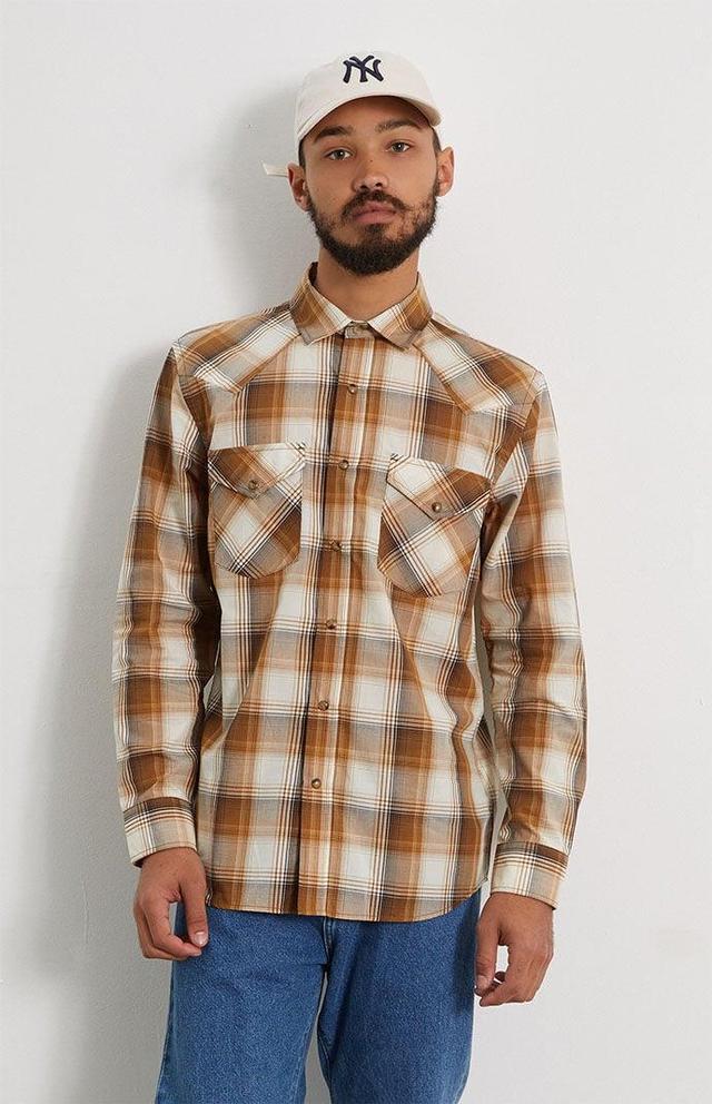 Pendleton Mens Frontier Long Sleeve Plaid Shirt Product Image