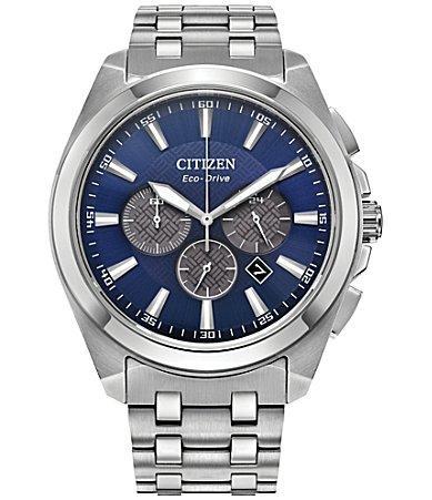 Citizen Mens Peyten Chronograph Stainless Steel Bracelet Watch Product Image