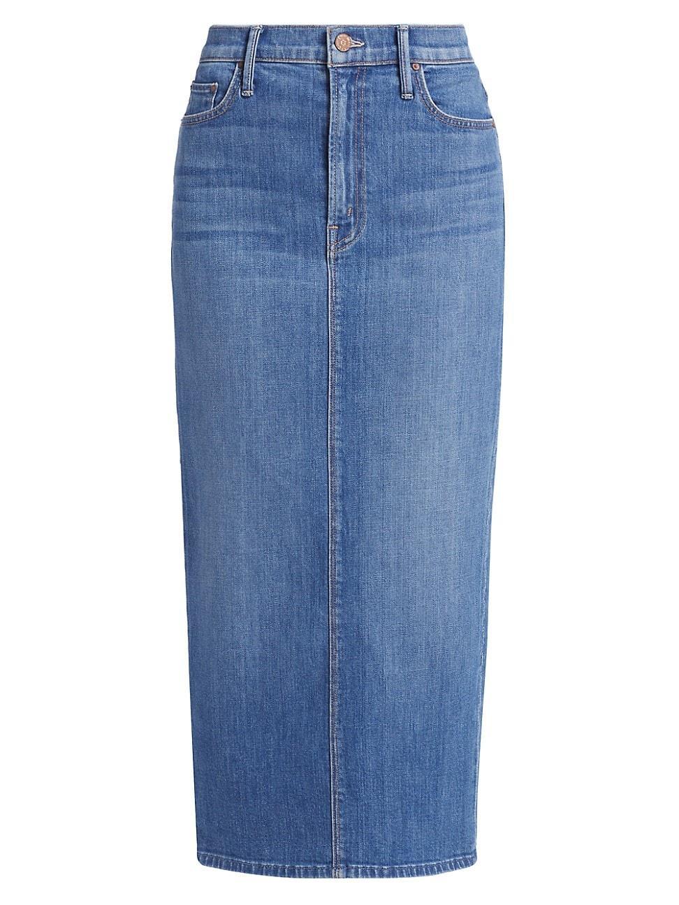 Womens The Pencil Pusher Denim Maxi Skirt product image