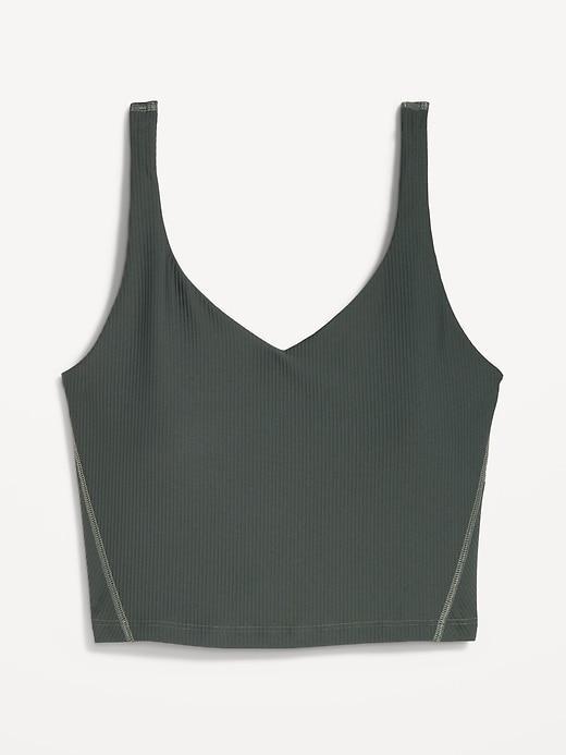 Light Support PowerSoft Ribbed Longline Sports Bra Product Image