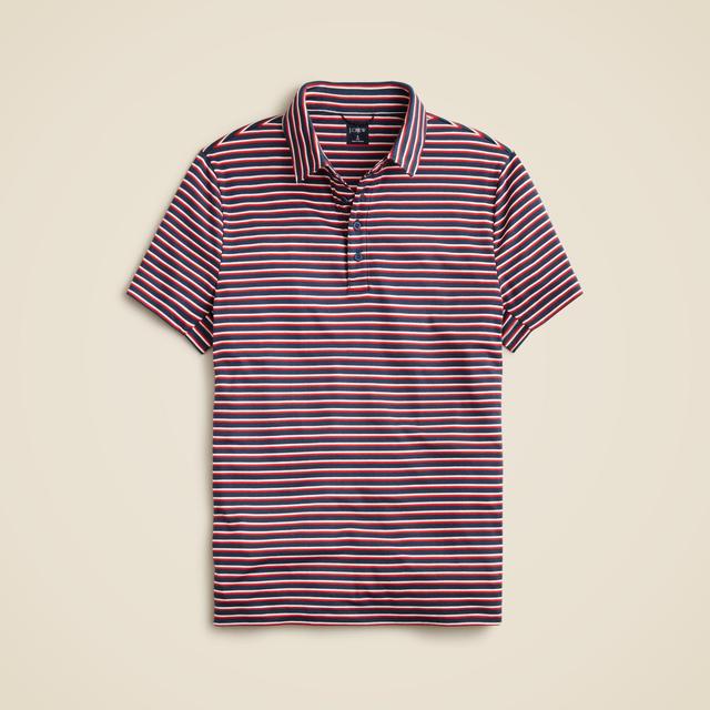 Performance polo shirt with COOLMAX® in stripe Product Image