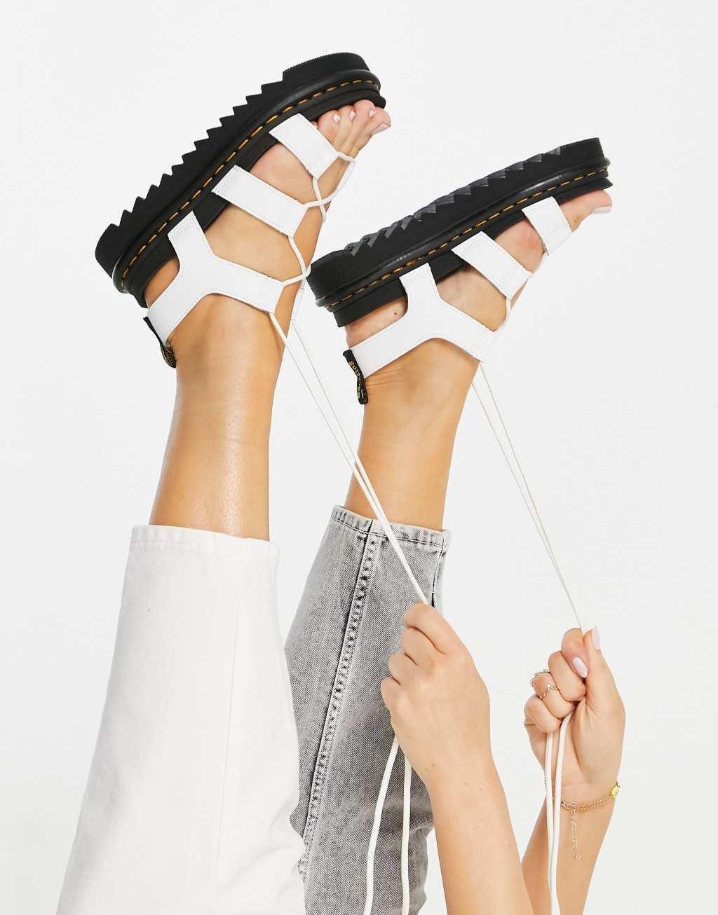 Dr Martens Nartilla sandals in white Product Image