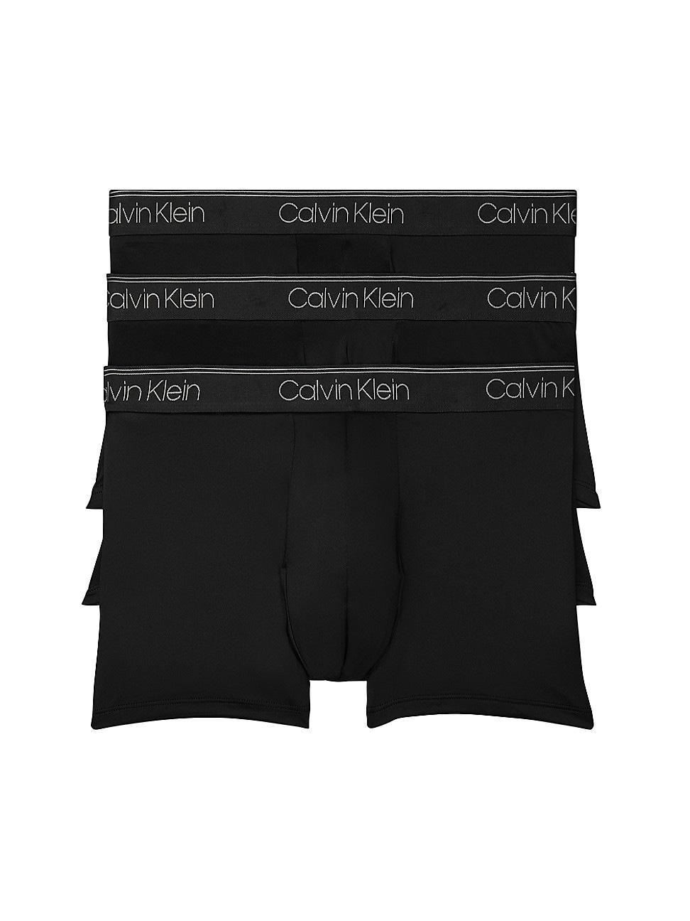 Calvin Klein 3-Pack Low Rise Microfiber Stretch Trunks Product Image