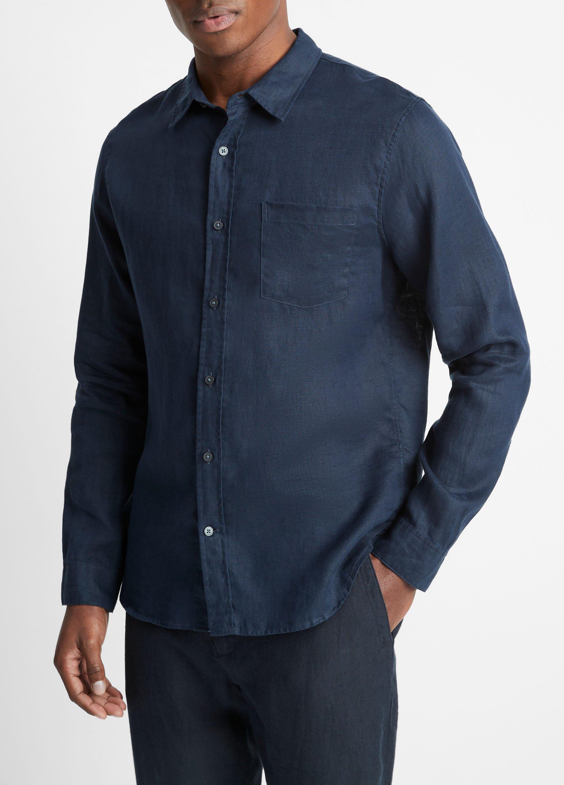 Linen Long-Sleeve Shirt Product Image