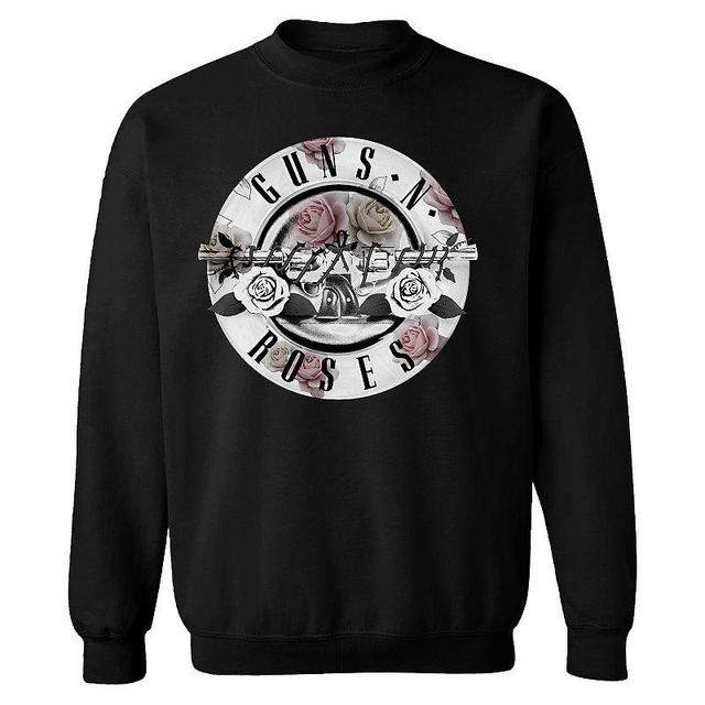 Mens Guns n Roses Floral Fill Bullet Sweatshirt Black Product Image