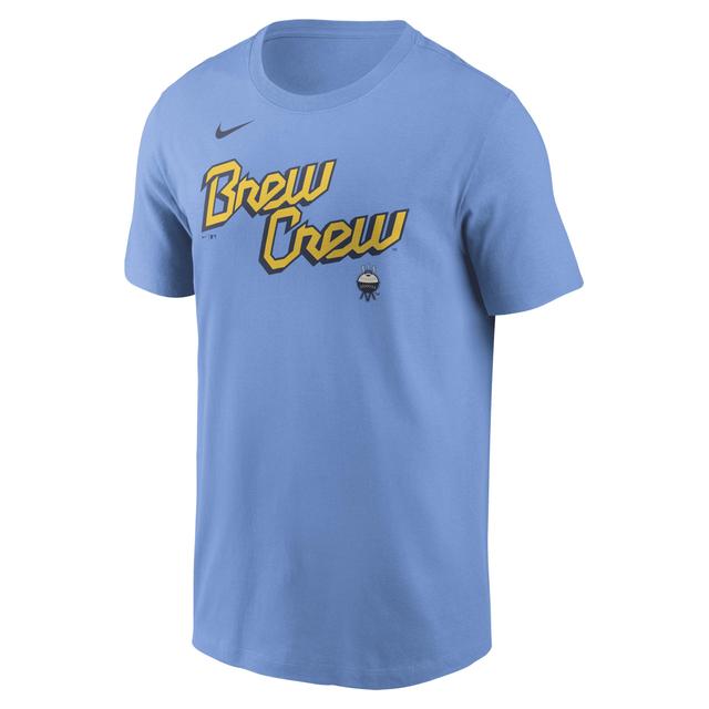 Christian Yelich Milwaukee Brewers City Connect Fuse Nike Mens MLB T-Shirt Product Image