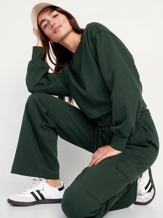 SoComfy Oversized V-Neck Sweatshirt Product Image