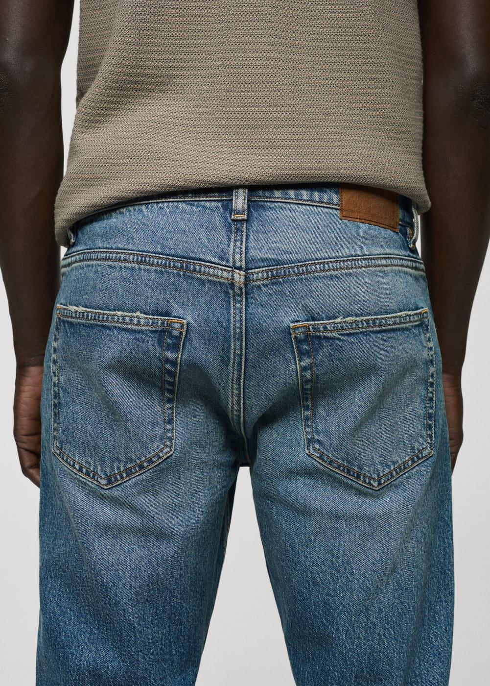 MANGO MAN - Ben tapered fit jeans medium blueMen Product Image