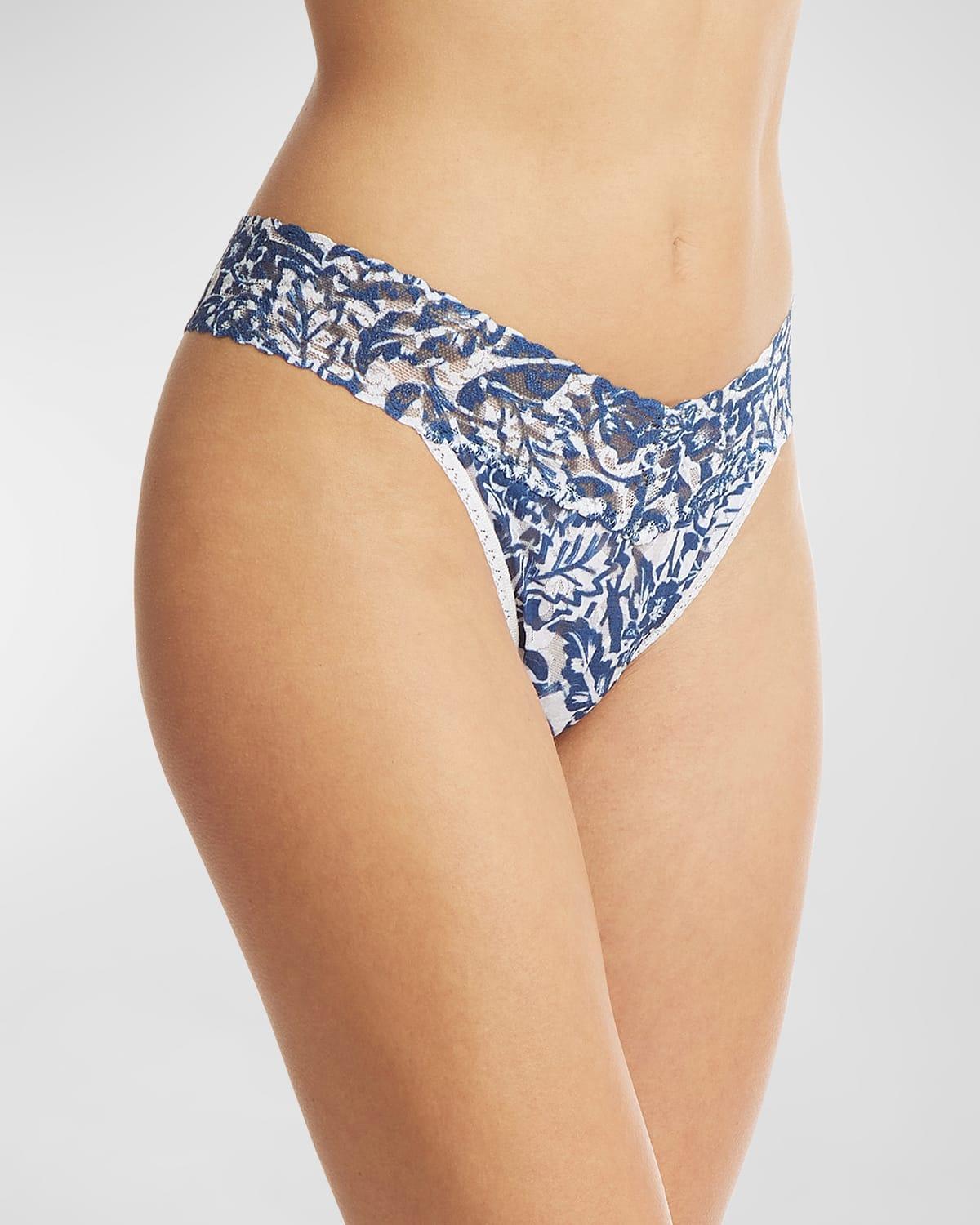 Hanky Panky Print Lace Original Rise Thong Product Image