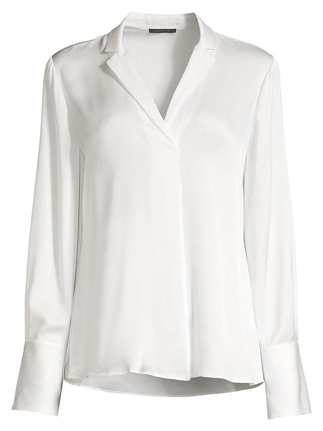 Womens Rebekah Stretch-Silk Blouse Product Image