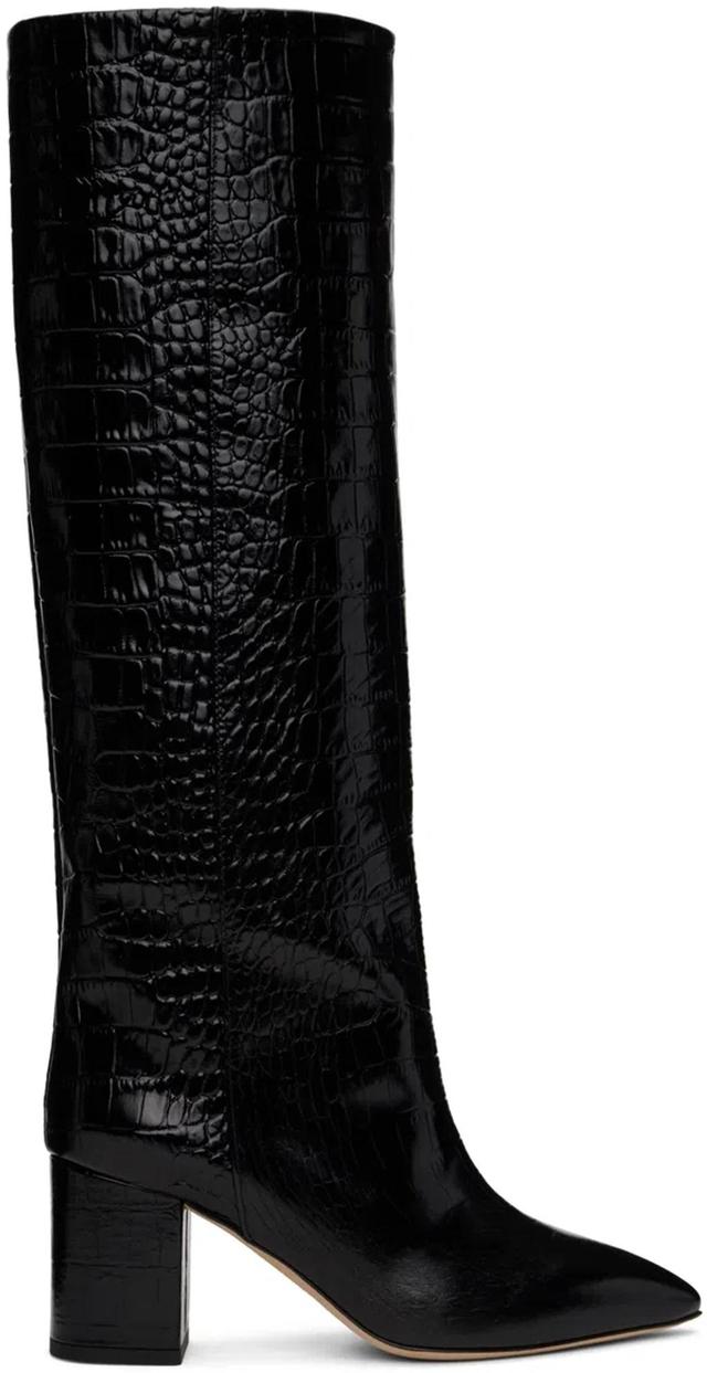 70mm Anja Leather Boots In Black Product Image