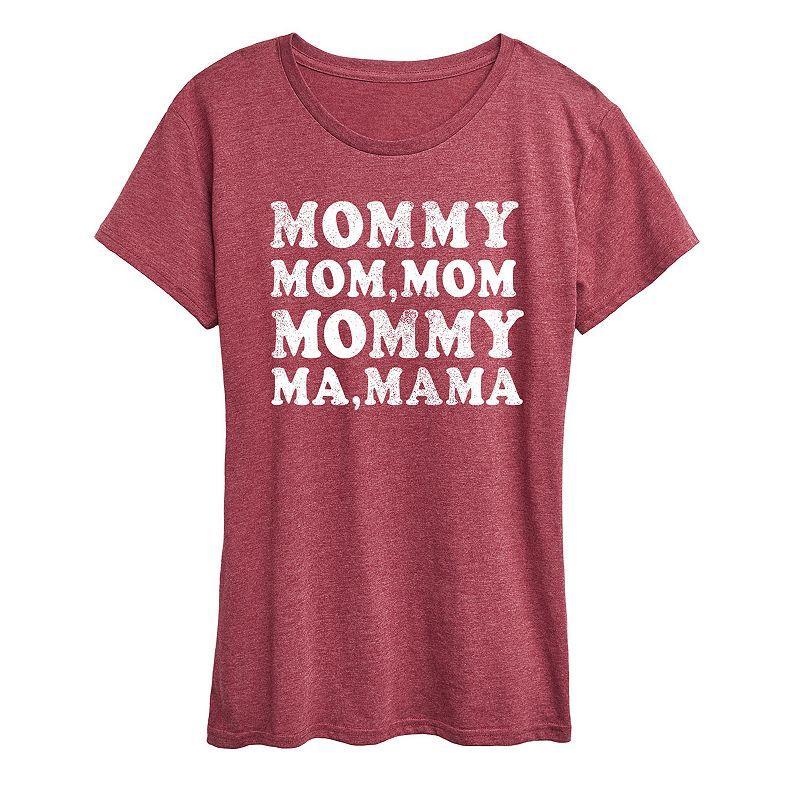 Womens Mom Repeat Graphic Tee Product Image