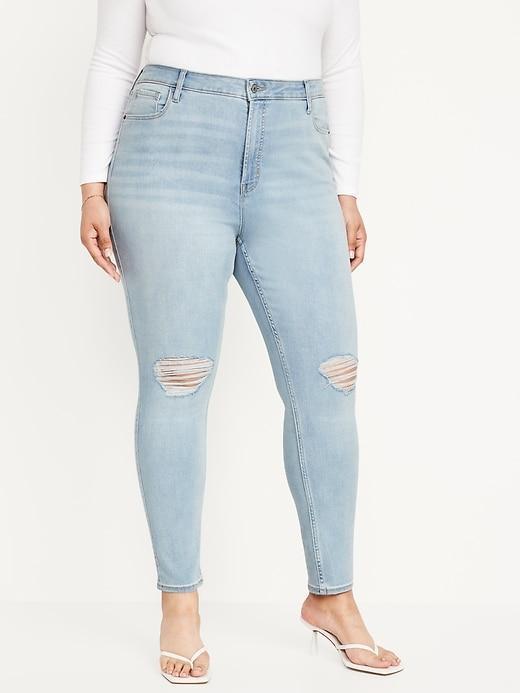 Extra High-Waisted Rockstar 360° Stretch Super-Skinny Jeans Product Image