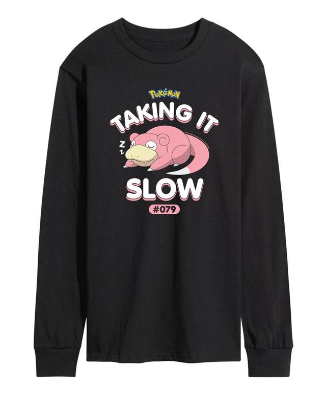 Mens Pokemon Taking It Slow Long Sleeve T-shirt Product Image