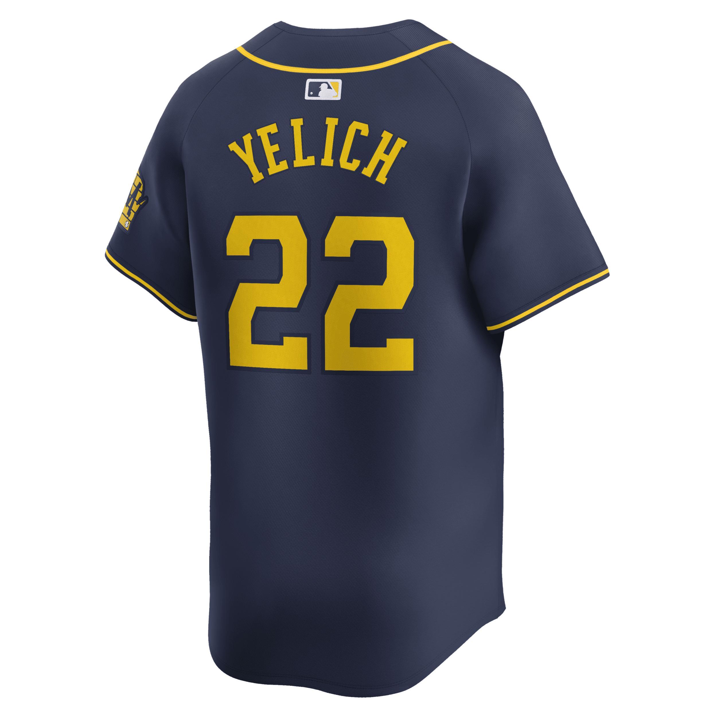 Christian Yelich Milwaukee Brewers Nike Mens Dri-FIT ADV MLB Limited Jersey Product Image