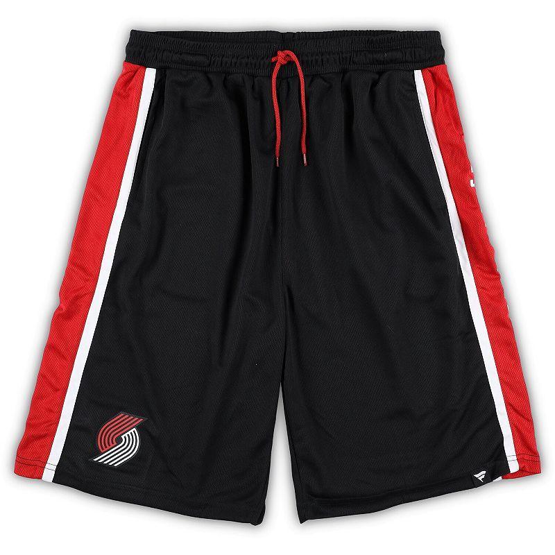 Mens Fanatics Branded Portland Trail Blazers Big & Tall Referee Iconic Mesh Shorts Product Image