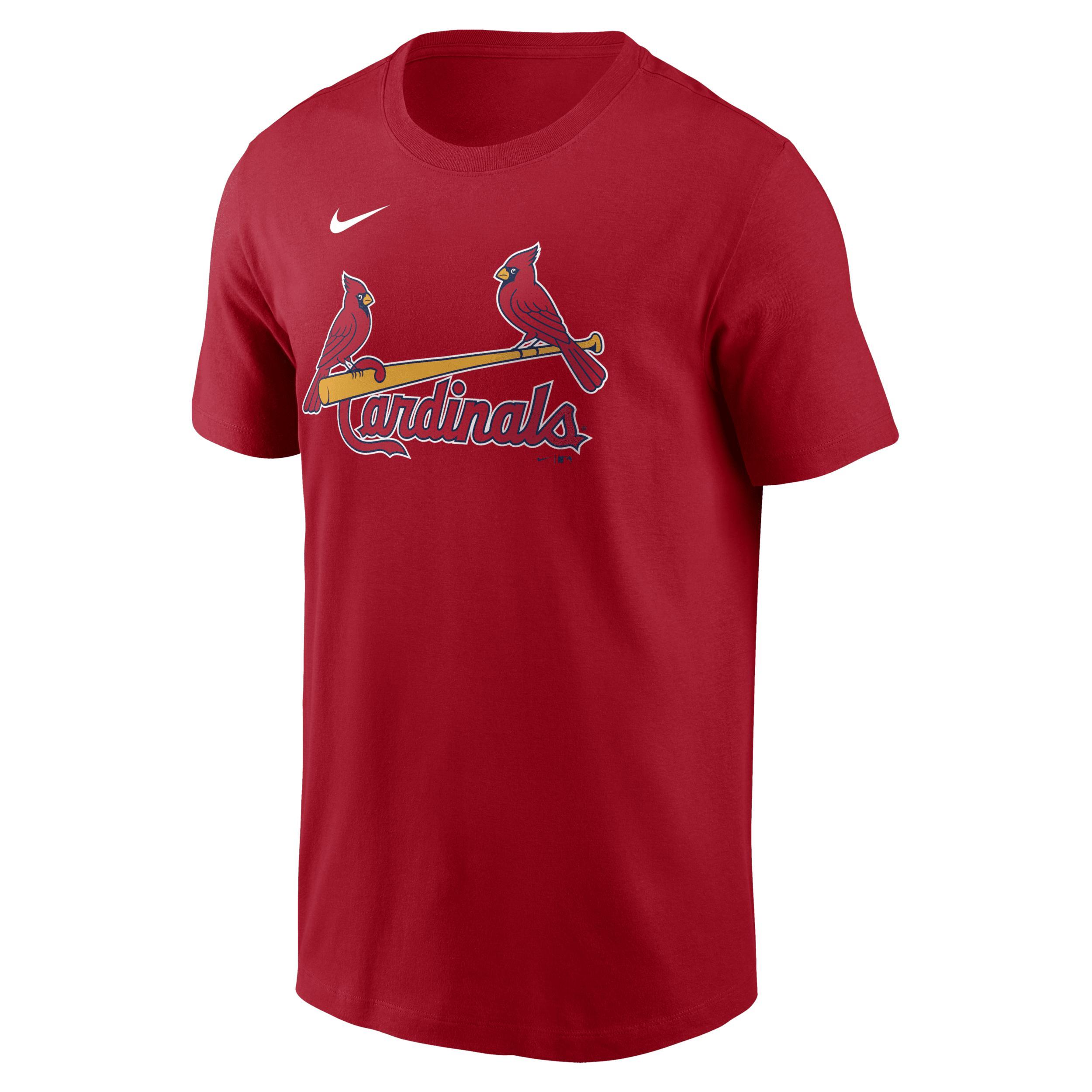 Nike Mens Paul Goldschmidt Red St. Louis Cardinals Fuse Name Number T-Shirt Product Image