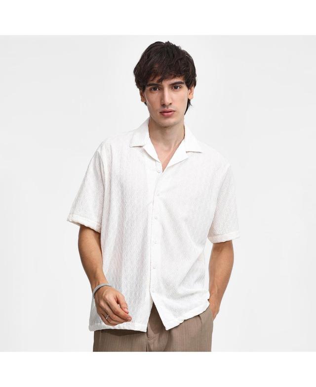 Campus Sutra Mens Abstract Tulip Shirt Product Image