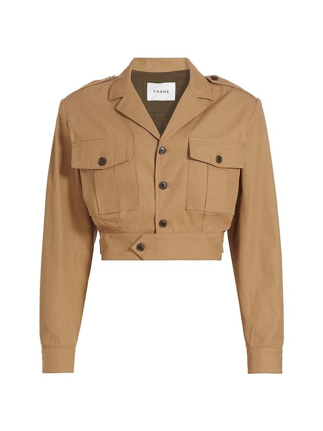 Womens Cropped Utility Jacket Product Image