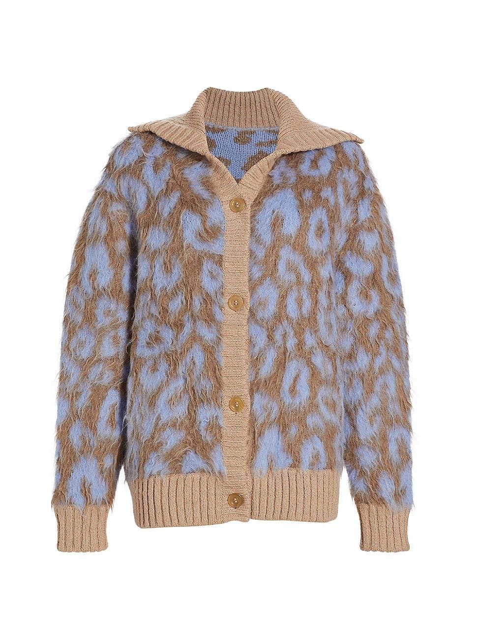 Womens Simz Alpaca-Blend Jacquard Cardigan Product Image