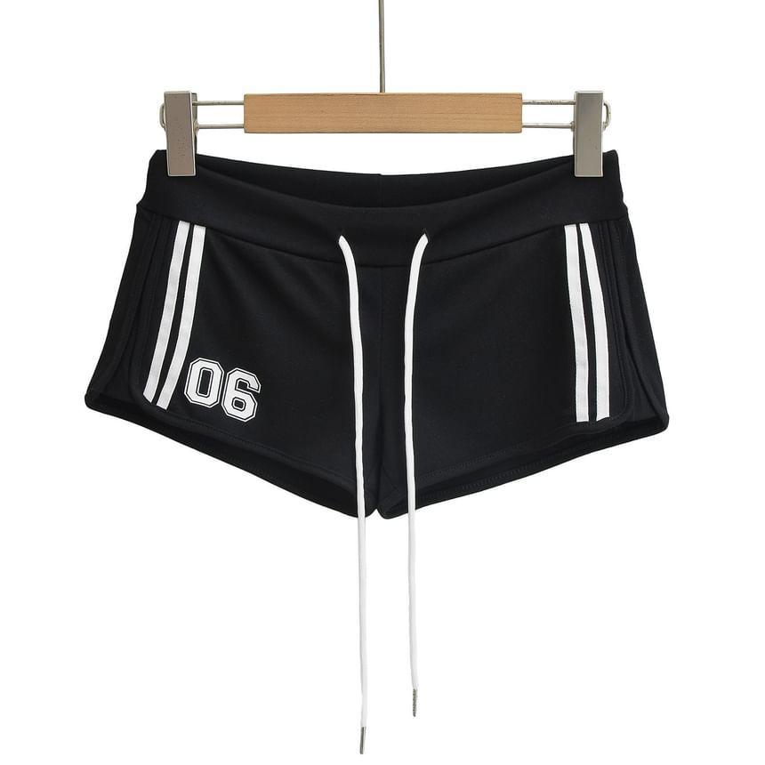 Low Rise Numbering Shorts Product Image