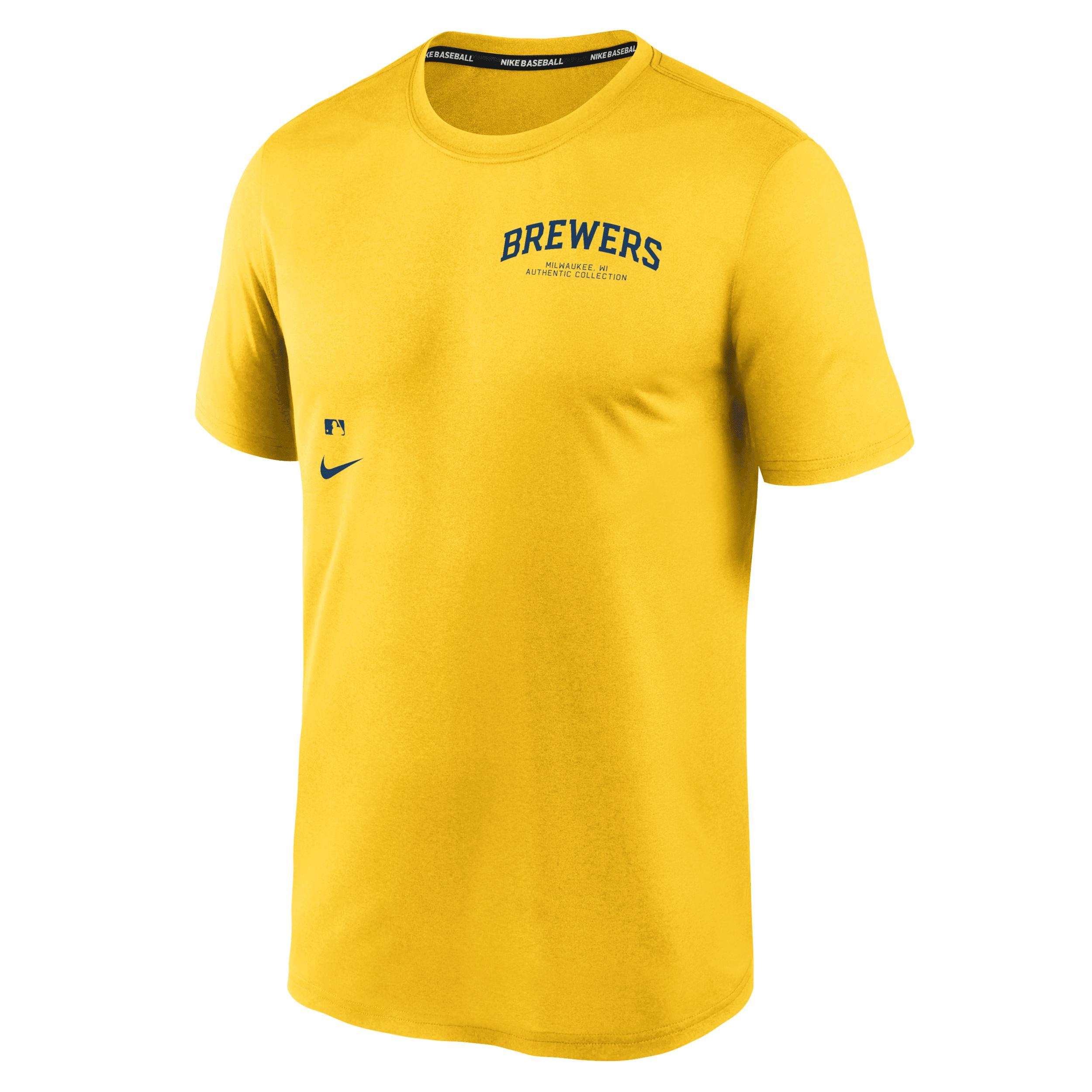 Milwaukee Brewers Authentic Collection Early Work Menâs Nike Men's Dri-FIT MLB T-Shirt Product Image