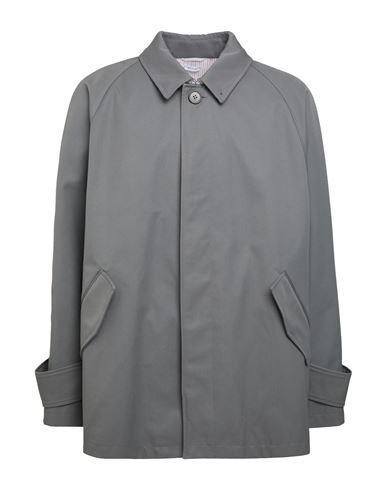 THOM BROWNE Man Overcoat & Trench Coat Grey Size 3 Polyester, Cotton, Polyurethane Product Image