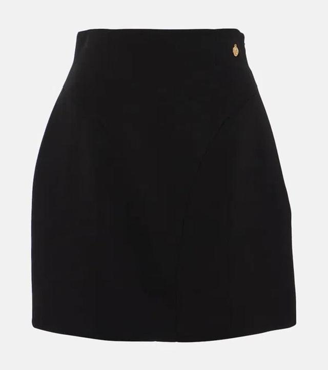 BALMAIN High Waist Miniskirt Skirts Black Product Image