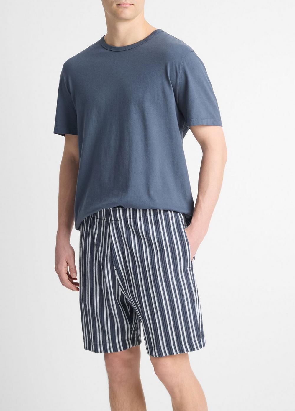 Jacquard-Stripe Cotton-Blend Short Product Image