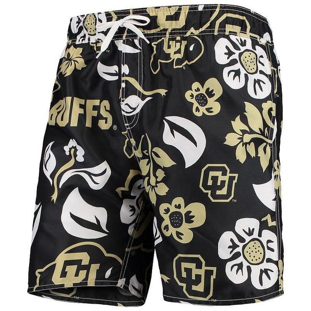 Mens Wes & Willy Colorado Buffaloes Floral Volley Swim Trunks Product Image