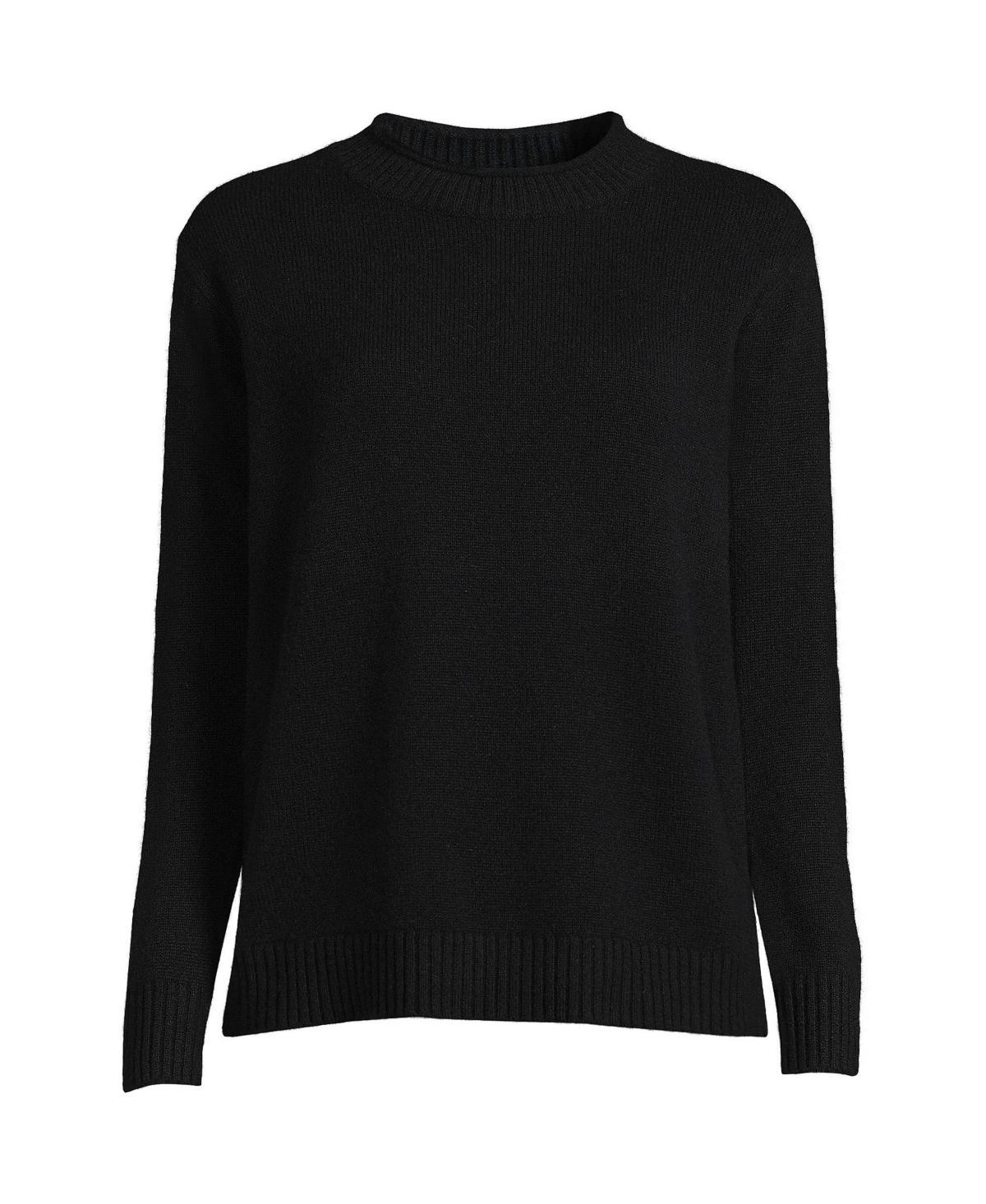 Lands End Womens Cashmere Easy Fit Crew Neck Sweater Product Image