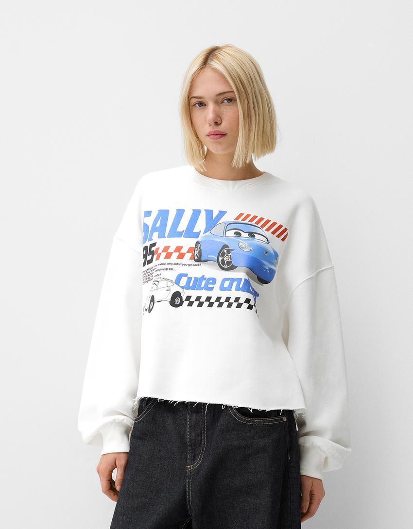 Cropped Cars sweatshirt Product Image