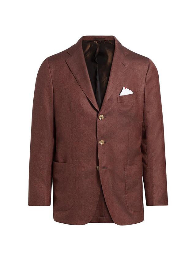 Mens Wool & Silk Tailored Jacket Product Image