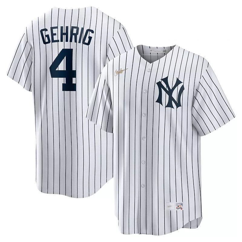 Mens Nike Lou Gehrig New York Yankees Home Cooperstown Collection Player Jersey Product Image